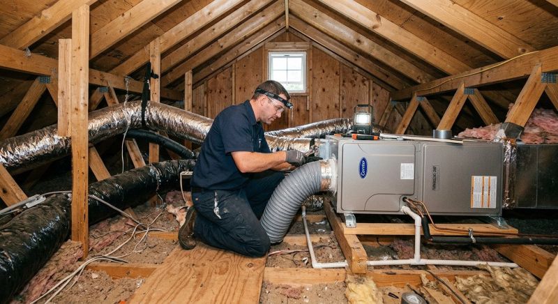 Attic Furnace Installation in Naples, FL